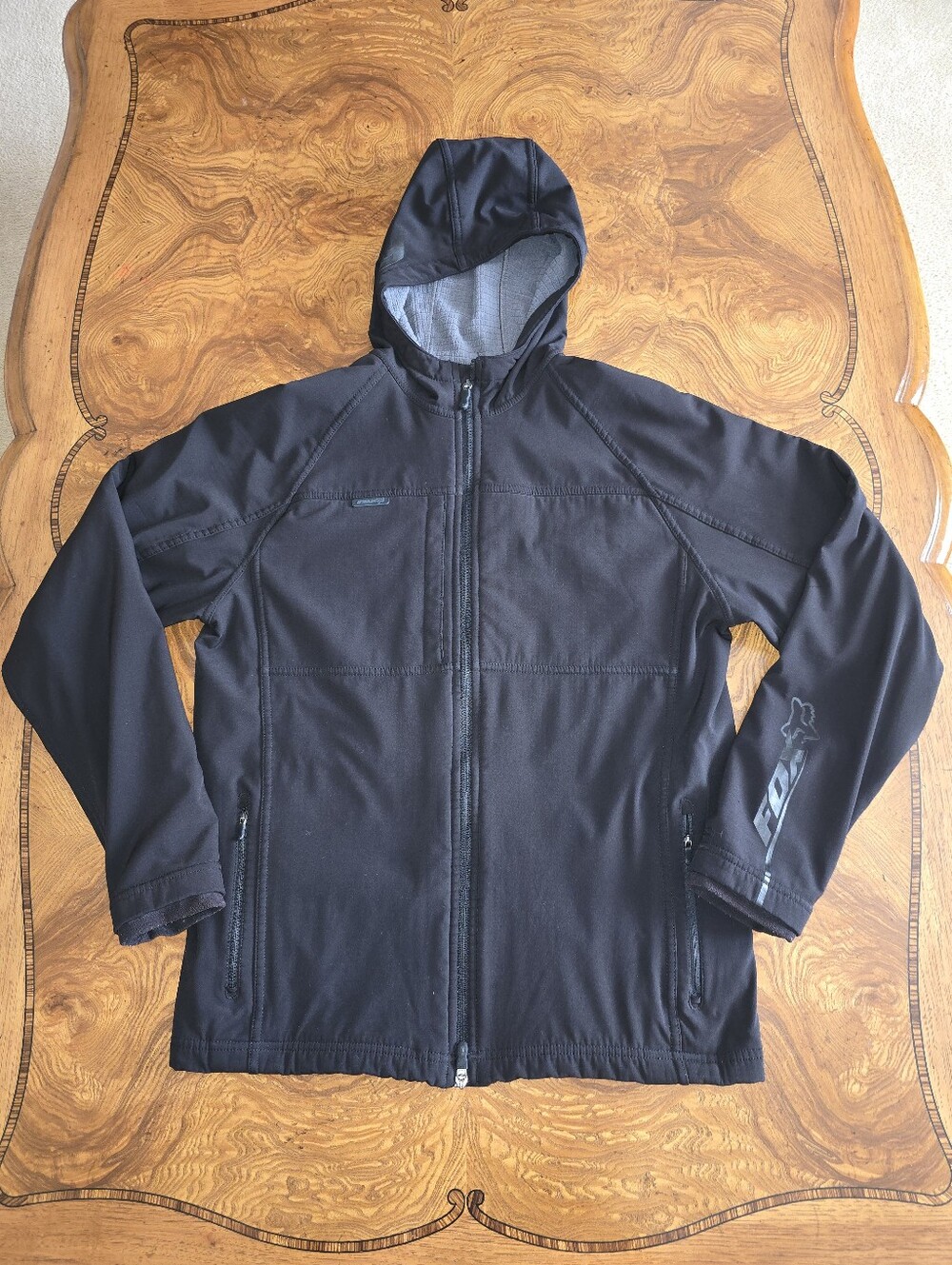 Fox Tech FX Bionic Hooded Jacket, Black, Mens Size M